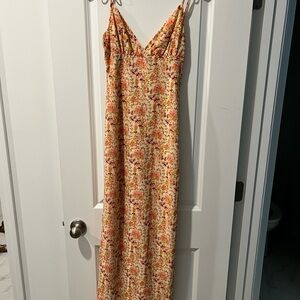 Floral Yellow Maxi Dress